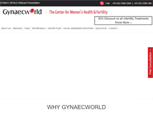 Tablet Screenshot of gynaecworld.com